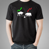 Bear And Bull Market T-Shirt For Men