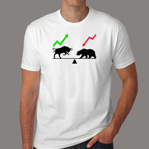 Bear And Bull Market T-Shirt For Men Online India