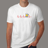 Beer Heartbeat T-Shirt For Men India