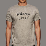 Besharam Men’s Hindi Meme T-shirt.