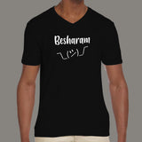 Besharam Men’s Hindi Meme T-shirt.