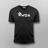 Bewda Hindi V-neck T-shirt For Men Online india