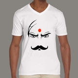 Bharathiyar Tamil Poet Men's v neck T-shirt online india