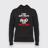 Bhav Hum Khate Nahi Akad Hum Sehte Nahi Hindi Attitude Quote Hoodie For Women Online India