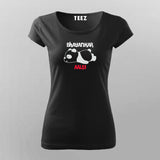 Bhayankar Aalsi Hindi Funny T-Shirt For Women Online Teez