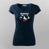 Bhayankar Aalsi Hindi Funny T-Shirt For Women