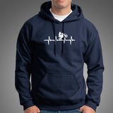 Motorcycle Heartbeat Hoodie For Men India 
