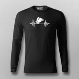Biker Heartbeat Full Sleeve T-Shirt India