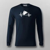 Biker Heartbeat T-Shirt For Men