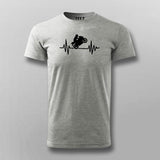 Biker Heartbeat T-Shirt For Men