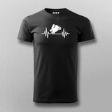 Biker Heartbeat T-Shirt For Men