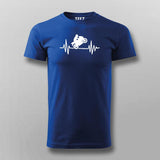 Biker Heartbeat T-Shirt For Men