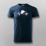 Biker Heartbeat T-Shirt For Men