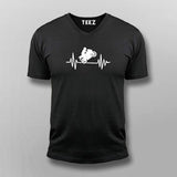 Biker Heartbeat T-Shirt For Men