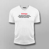Biology The Only Science Where Multiplication And Division Funny T-shirt For Men