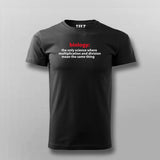 Biology The Only Science Where Multiplication And Division Funny T-shirt For Men