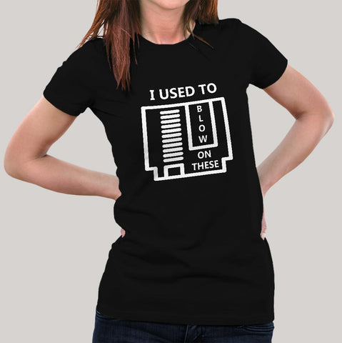 Blow on cartridges - Blow on Nintendo Game Cartridge Women's T-shirt online