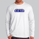 Blue Team Cyber Security Hacking Hacker T-Shirt For Men