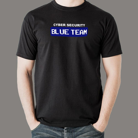 Blue Team Cyber Security Hacking Hacker T-Shirt For Men Online India