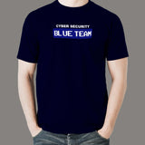 Blue Team Cyber Security Hacking Hacker T-Shirt For Men