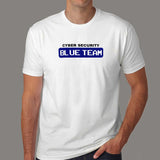 Blue Team Cyber Security Hacking Hacker T-Shirt For Men