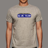 Blue Team Cyber Security Hacking Hacker T-Shirt For Men