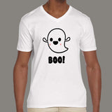 Cute Ghost Boo Halloween Men’s V Neck T-shirt online india