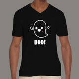 Cute Ghost Boo Halloween Men’s V Neck T-shirt  india
