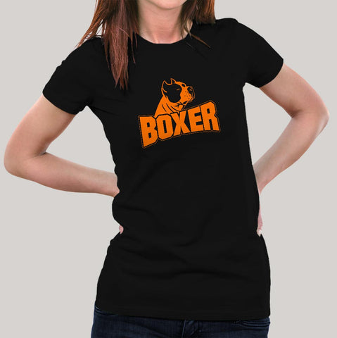 Boxer Dog T-Shirt For Women