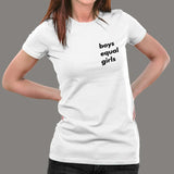 Boys Equal Girls Tee | Gender Equality Fashion