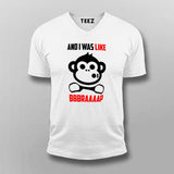 Braaap V Neck T-Shirt For Men Online India
