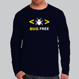 Bug Free Funny Programmer T-Shirt For Men