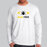 Bug Free Funny Programmer Full Sleeve T-Shirt For Men India