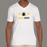 Bug Free Funny Programmer V Neck T-Shirt For Men Online
