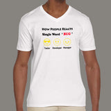 Coding Bug Reaction Tee - Humor in the Chaos