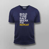 Build Tune Race Break Fix Repeat T-shirt For Men