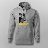 Build Tune Race Break Fix Repeat Hoodies For Men