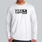Byte My Floppy Funny Programmer Full Sleeve T-Shirt For Men Online India