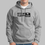 Byte My Floppy Funny Programmer Hoodies For Men Online India