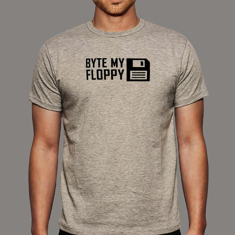 Byte My Floppy Funny Programmer T-Shirt For Men Online India