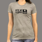 Byte My Floppy Women's T-Shirt - Retro Tech Chic