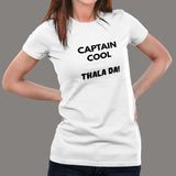 Dhoni Captain Cool Thalada Women's T-Shirt online india