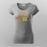 CHENNAI SUPER KINGS CHAMPIONS Cricket Lover T-Shirt For Women