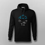 Cloud Made of Linux Servers Funny Linux Hoodies for Men