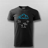 Cloud Made of Linux Servers Funny Linux T-shirt for Men online india