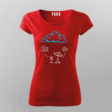 Cloud Made of Linux Servers Funny Linux T-shirt for Women