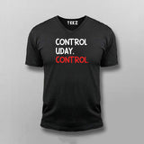 CONTROL UDAY CONTROL Hindi V-neck T-shirt For Men Online India