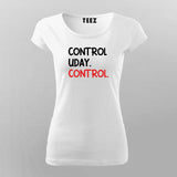 CONTROL UDAY CONTROL Funny Hindi T-Shirt For Women