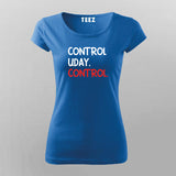 CONTROL UDAY CONTROL Funny Hindi T-Shirt For Women