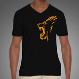 CSK Roar Men's Yellow V Neck T-shirt Online India